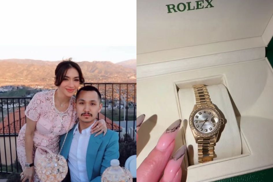 Hari Valentine Glamor: Angel Karamoy Pamer Kado Rolex